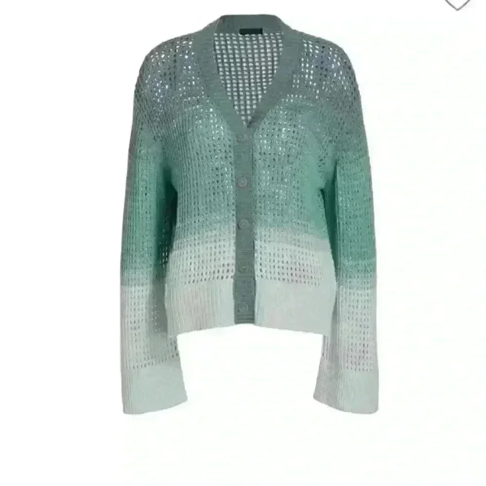 NWT ATM ANTHONY THOMAS MELILLO
Gradient Open-Knit Cardigan Amalfi Combo Sz M - Picture 7 of 8